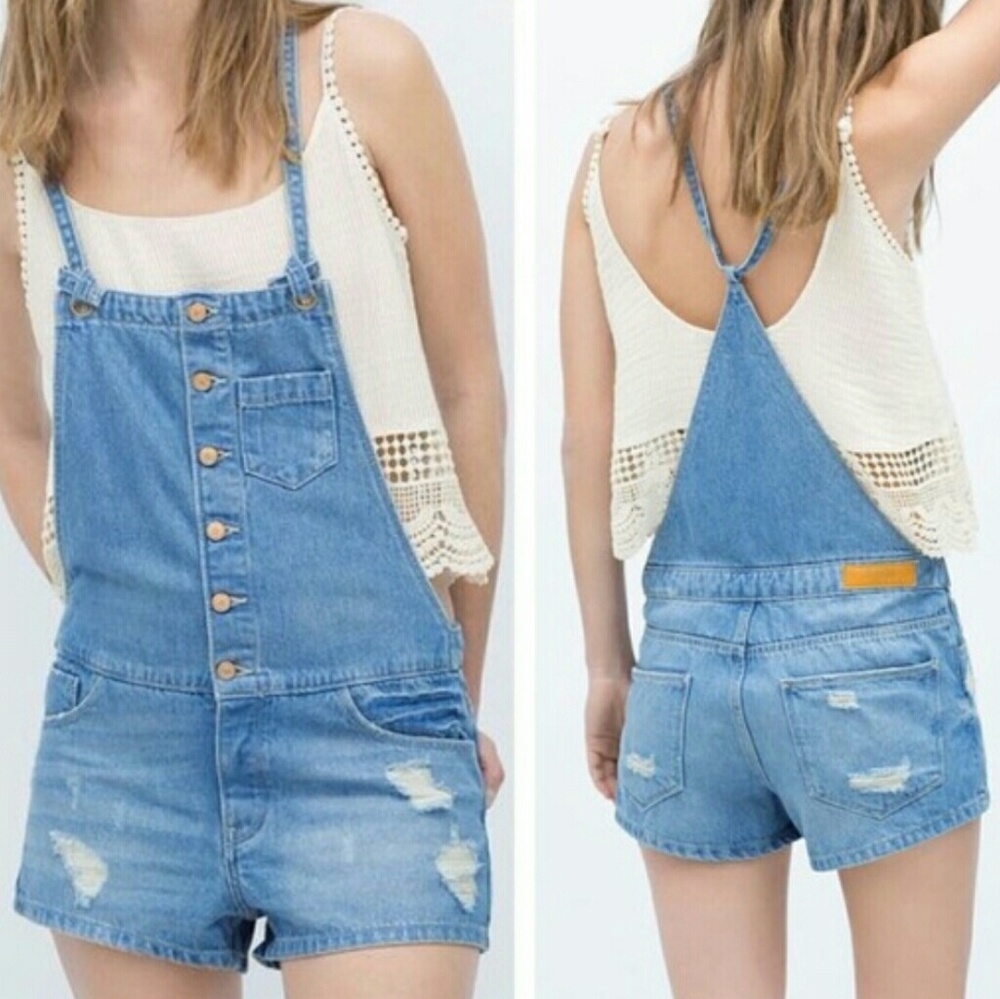 Vintage overall shorts